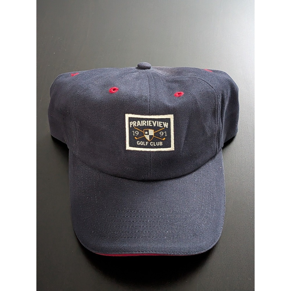 prairieview golf club golf hat gear for sports blue strap back dad cap